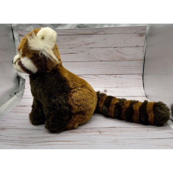 Fiesta 12" Red Panda Striped Tail Realistic Plush Stuffed Animal - Picture 7 of 15